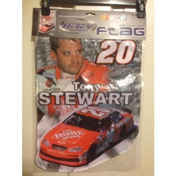 TONY STEWART 12.5" X 18" NASCAR FLAG **NEW** - Picture 1 of 3